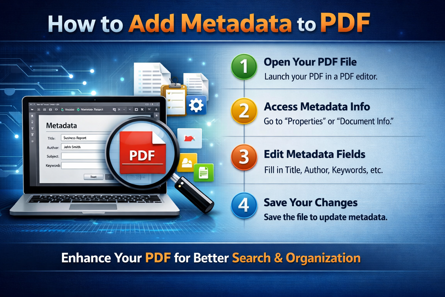 How to Add Metadata to PDF
