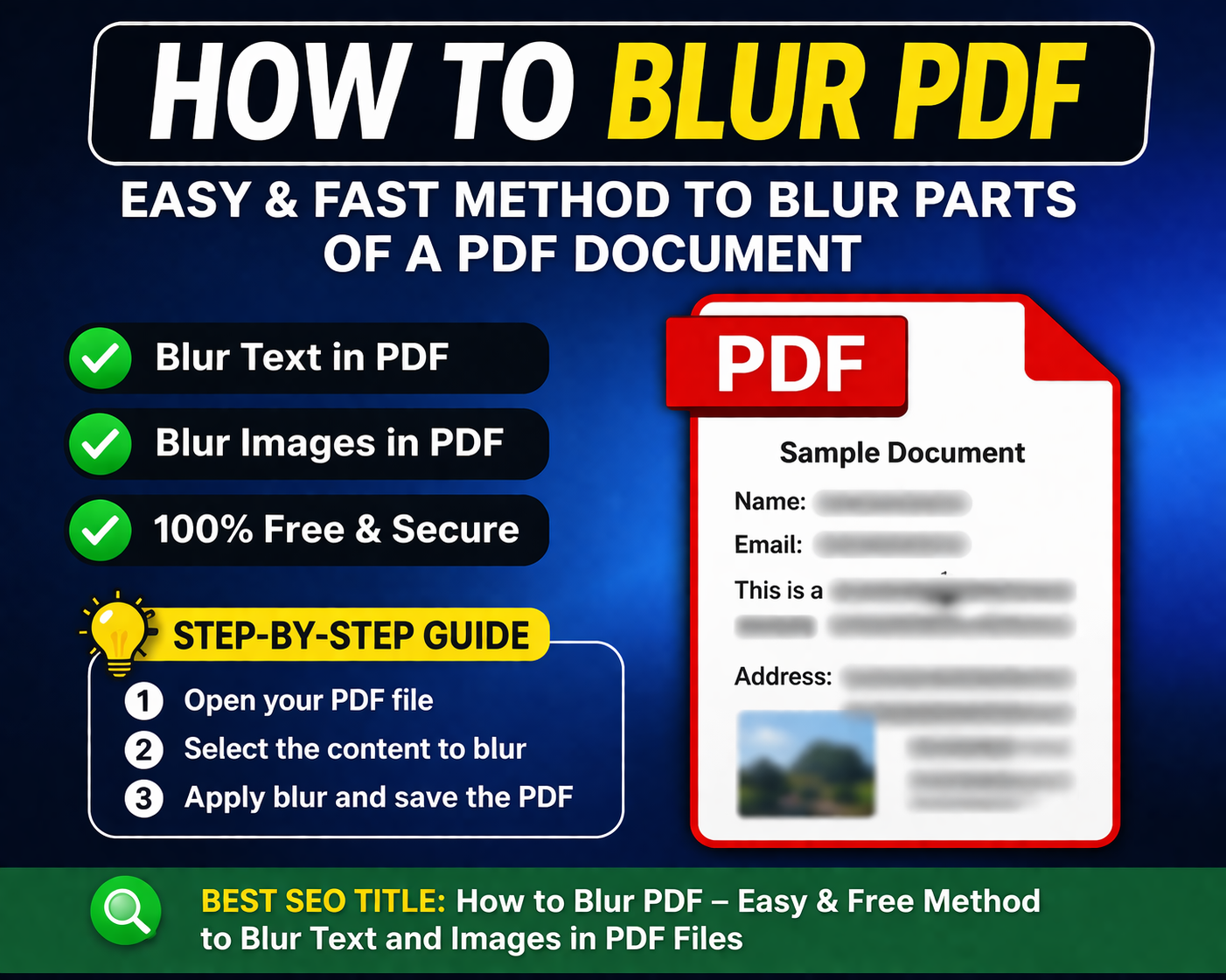 How to Blur PDF Content: Easy Guide for Secure Documents