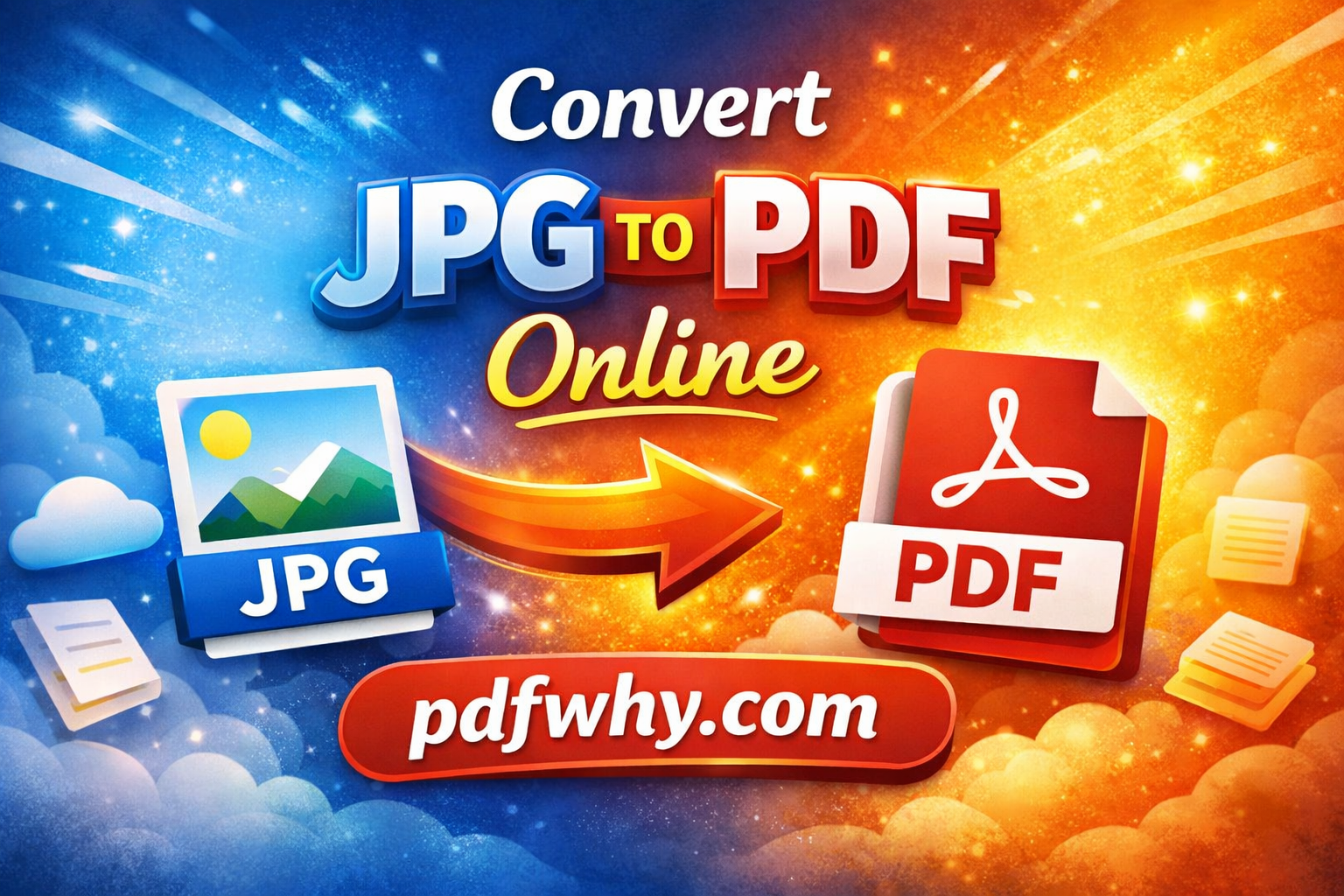 Convert JPG to PDF Online Free | Fast &amp; Easy Image to PDF Tool – pdfwhy.com